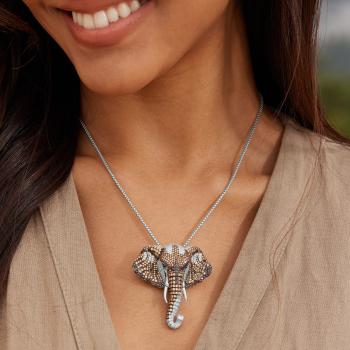 Preview: Kumba Elefanten Anhänger / Brosche